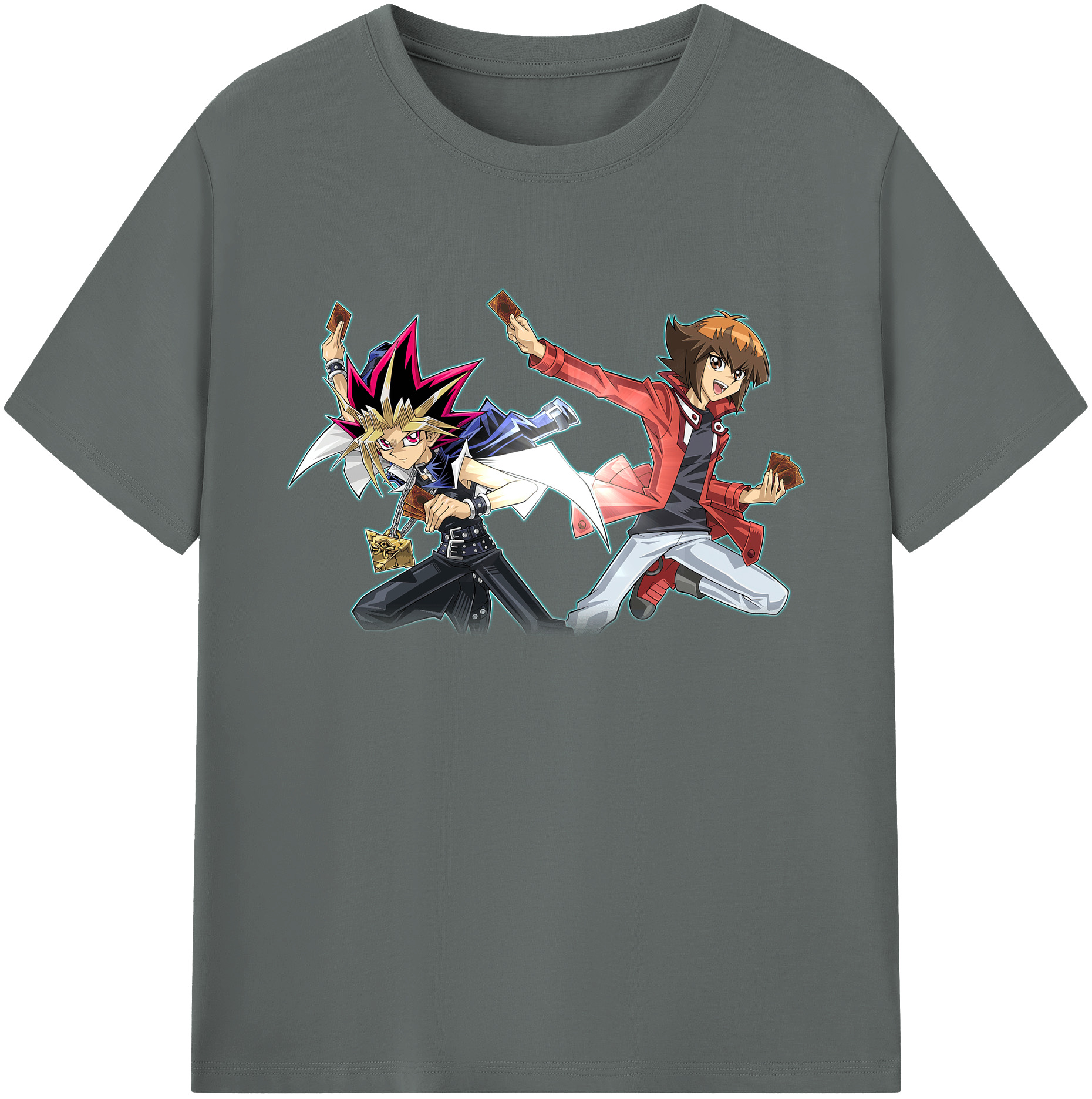（画像用） 遊☆戯☆王 Yu-Gi-Oh! 綿100％ メンズ半袖Tシャツ｜肌触りやわらか＆通気性
